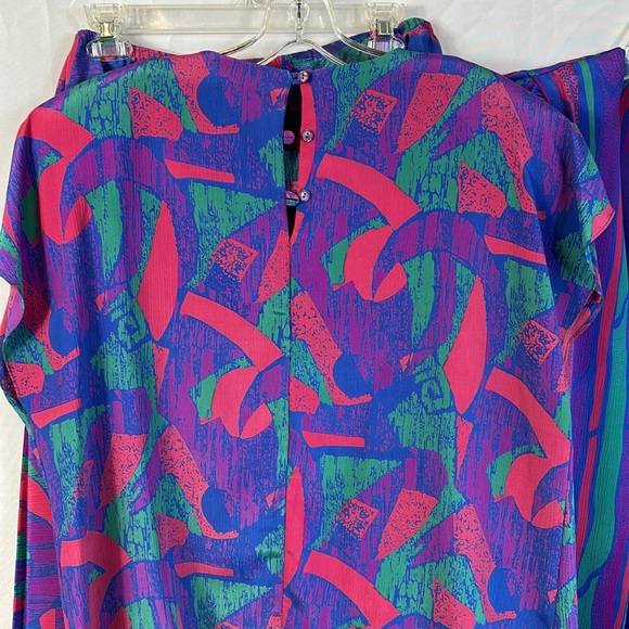 Vintage Jo Hanna York by Joan Davis skirt-set with blazer size 16 1/2 excellent - Picture 5 of 9